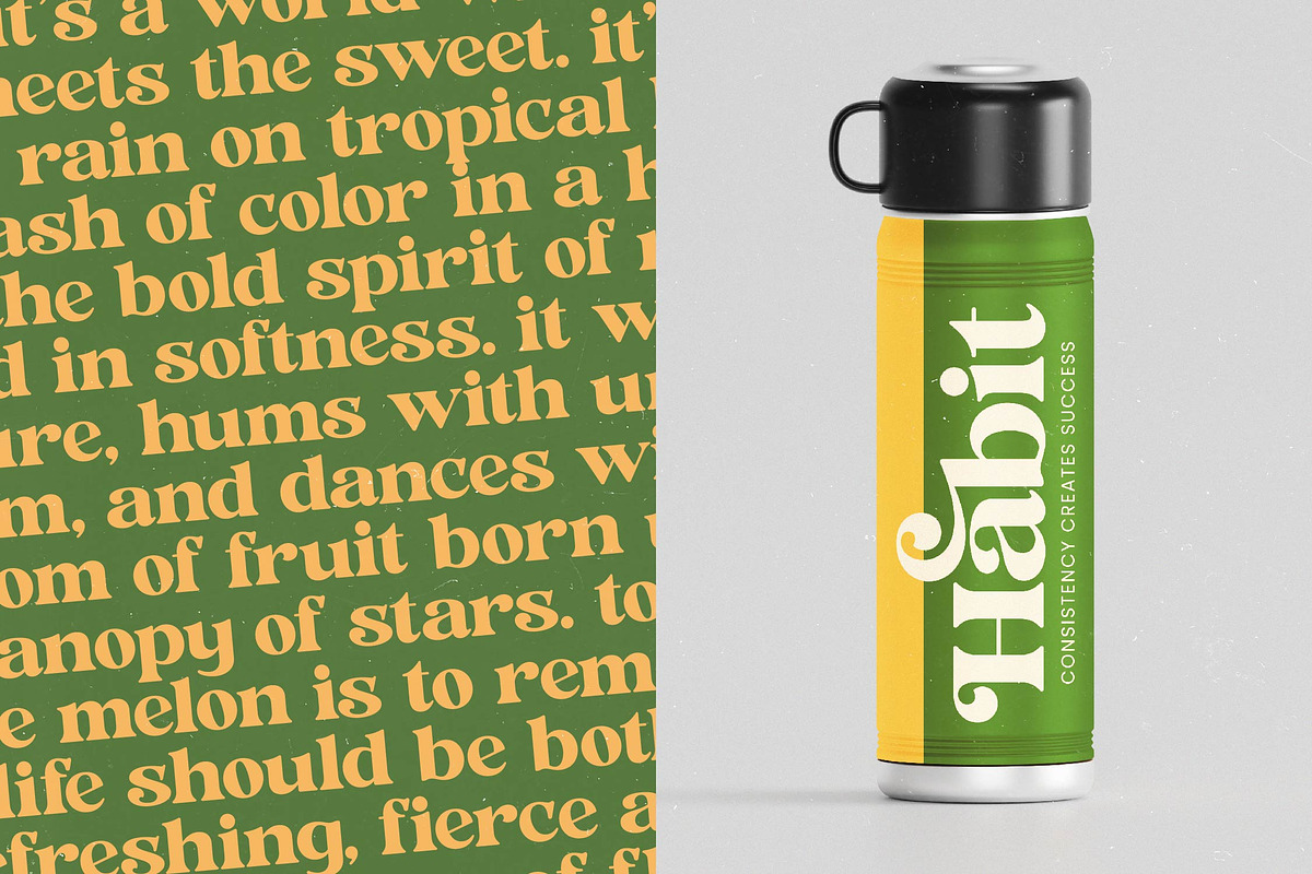 Jungle Melon Groovy Display Serif, a Serif Font by timelesstype.co (Photo 11 of 20)