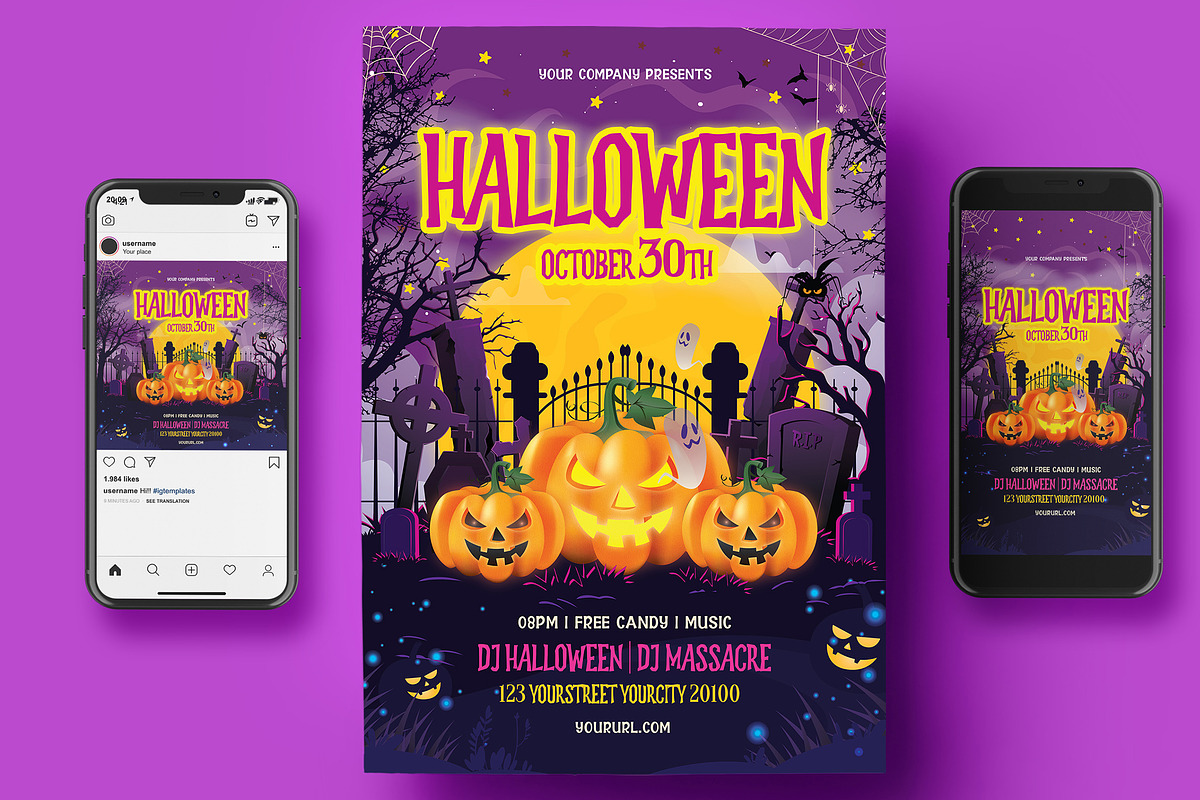 Halloween Flyer, a Flyer Template by Creativestoree (Photo 2 of 5)