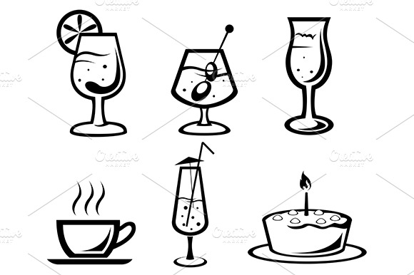 Cocktail And Drink Icons