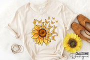 Sunflower Butterfly Sublimation PNG, a Graphic by Owlsome.Designs (Thumbnail 4 of 5)
