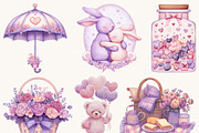 Watercolor Sweet Valentine Clipart, an Object Illustration by Design Scotch (Thumbnail 3 of 10)