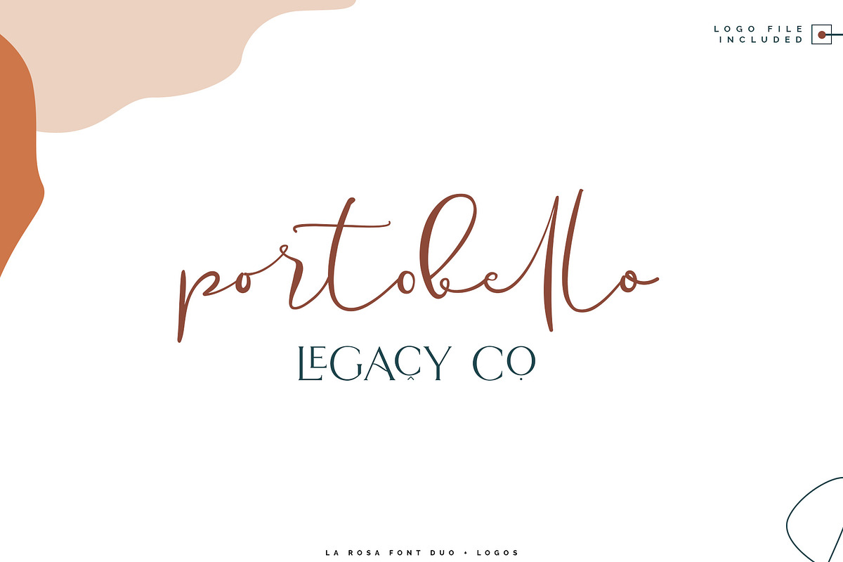 La Rosa Font Duo//Chic Logos preview 2