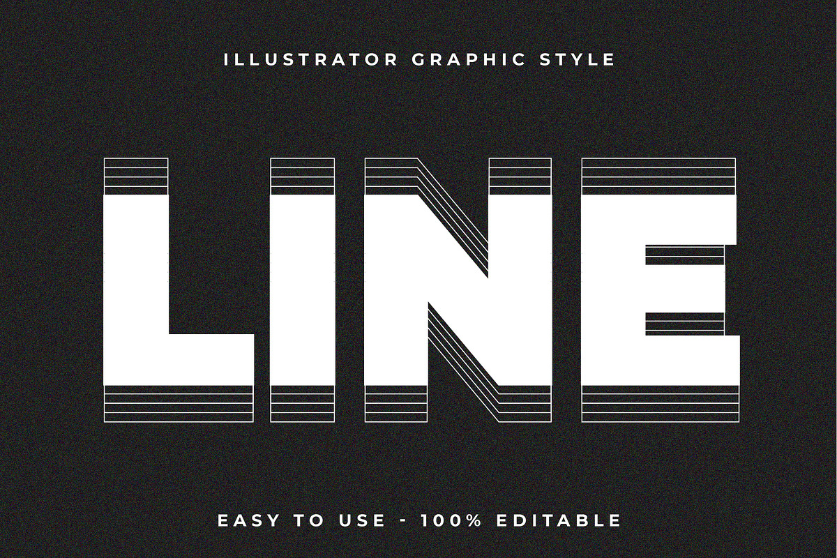 Stripe Slice Text Effect