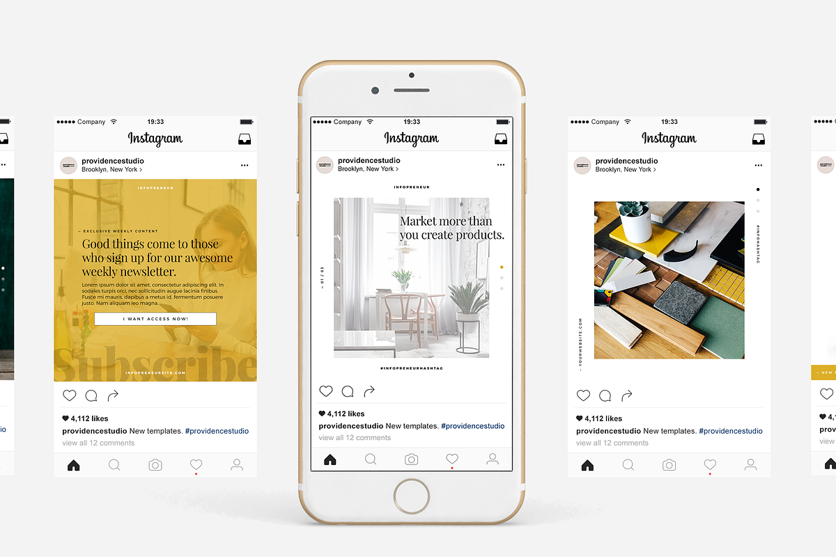 Infopreneur Minimal Social Pack, a Social Media Template by Providence Studio (Photo 3 of 5)