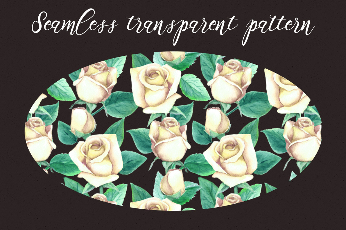 Watercolor White Roses Wedding Set, an Illustration by WBS Design (Photo 5 of 8)