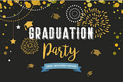 Graduation-invitations, card, poster, a Background Graphic by jenny lipets (Thumbnail 1 of 6)