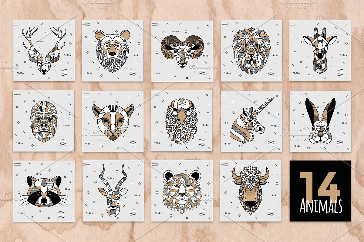 Animals in scandinavian style, a Graphic by kuchuk_design (Photo 3 of 5)
