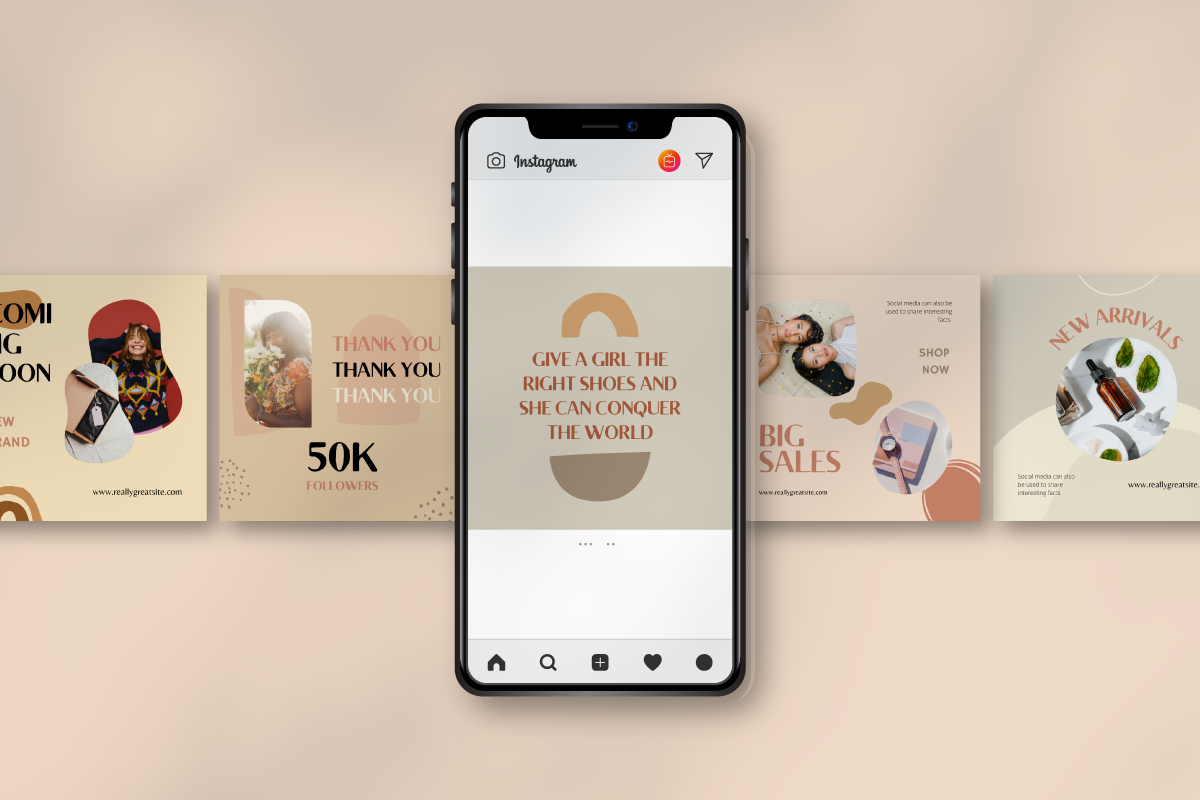 Xevoly Fashion - Canva Instagram, a Social Media Template by Inkofert (Photo 2 of 11)