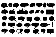Speech Bubble Icon Set, a Graphic by AlexMstudio (Thumbnail 3 of 5)