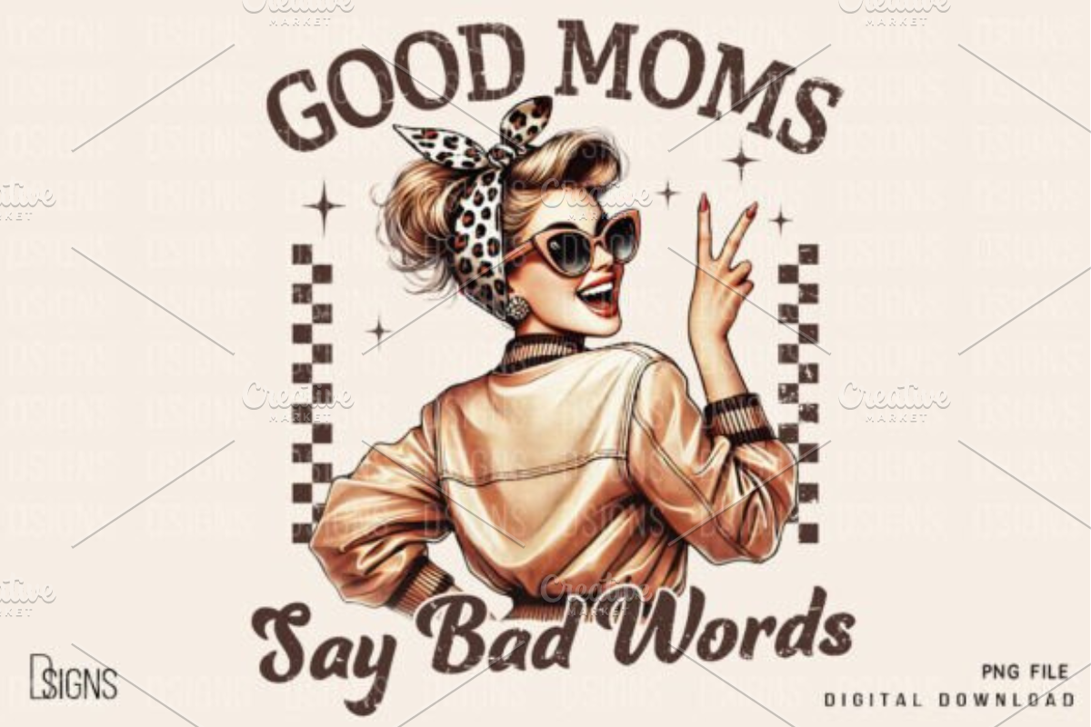 Vintage Mothers Day Funny Mama Bundl, a Product Mockup by Design Station (Photo 6 of 10)