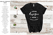 Bella Canvas 3005 V-Neck Mockup Set, a Shirt Mockup by lock and page (Thumbnail 4 of 5)