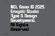 Gaiax - Futuristic Font, a Sans Serif Font by Enxyclo Studio (Thumbnail 11 of 11)