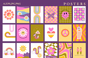 Retro 70s Groovy Posters wall print, an Illustration by Sofico (Thumbnail 7 of 8)