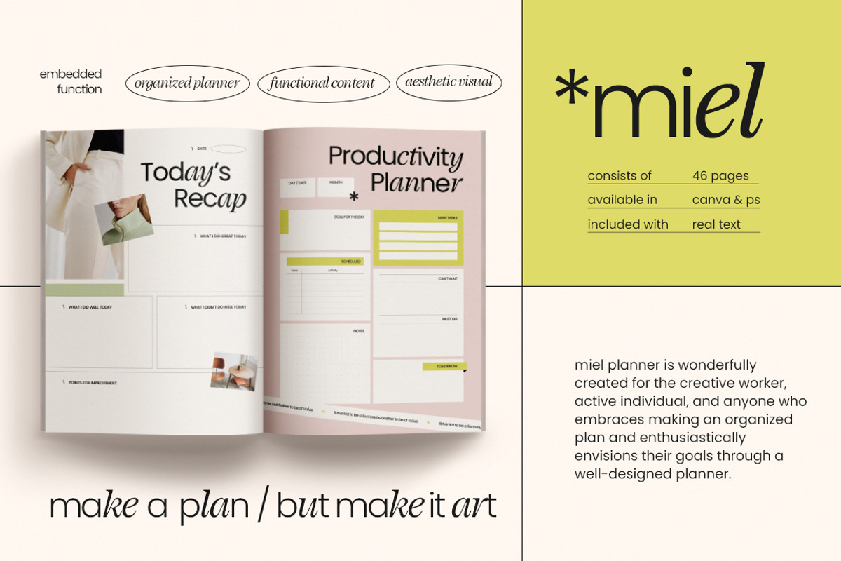 MIEL 2024 Planner and Journal, a Magazine Template by Eviory (Photo 2 of 10)
