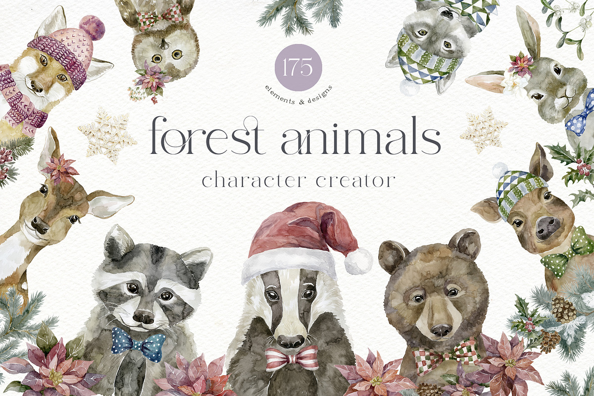 Сool CHRISTMAS Bundle., a Seasonal Illustration by Designwork (Photo 36 of 73)