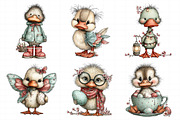 Whimsical Easter Duck Clipart Png, an Illustration by Daily.Designs (Thumbnail 8 of 8)