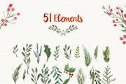 Christmas Watercolour Designs, a Texture Illustration by Wild Ones (Thumbnail 4 of 8)
