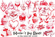Valentine’s Day Clipart, an Illustration by OK Design (Thumbnail 1 of 6)