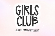 Girls Club | Cute Quirky Font, a Handwritten Font by KA Designs (Thumbnail 1 of 10)