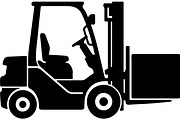 Forklift truck silhouette, a Transportation Illustration by abu67222 (Thumbnail 6 of 13)
