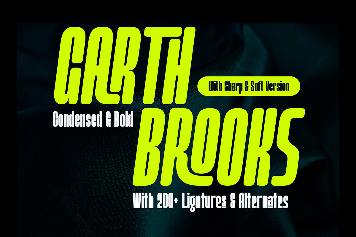 Garth Brooks Font Family, a Font by Ryan Prasetya (Photo 1 of 12)