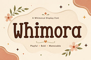 Whimora – Playful Display Font, a Script Font by Wow Magic (Thumbnail 1 of 5)