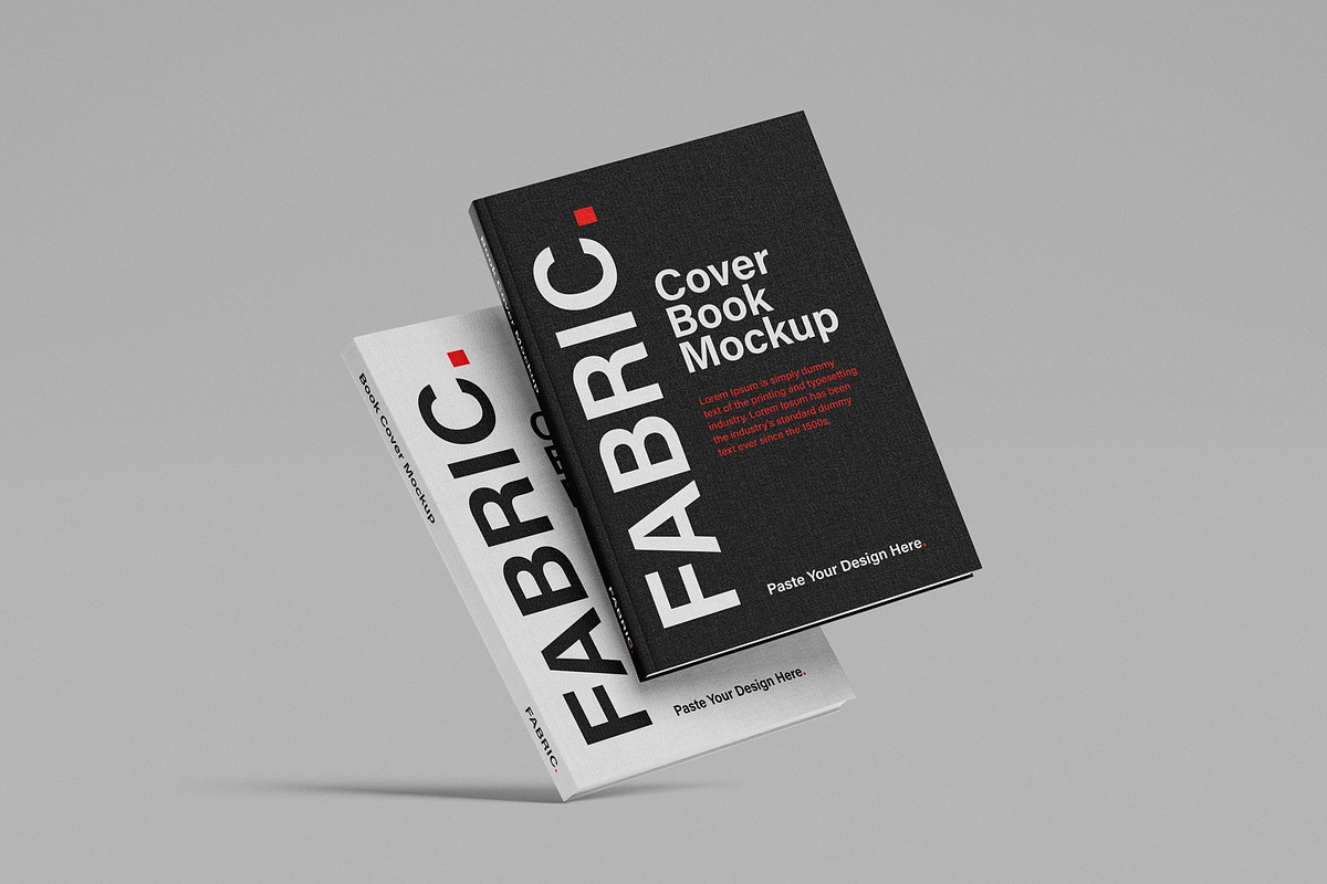 A4 Fabric Book Cover Mockup, a Books & Magazine Mockup by UFR_GRAPHIC (Photo 1 of 4)