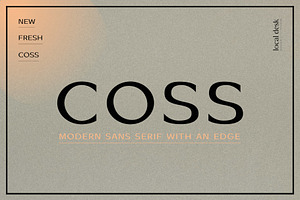 COSS Modern & Stylish Sans