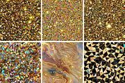 Gold Holographic Glitter Seamless, a Pattern Graphic by PrintablesByFranklyn (Thumbnail 4 of 4)