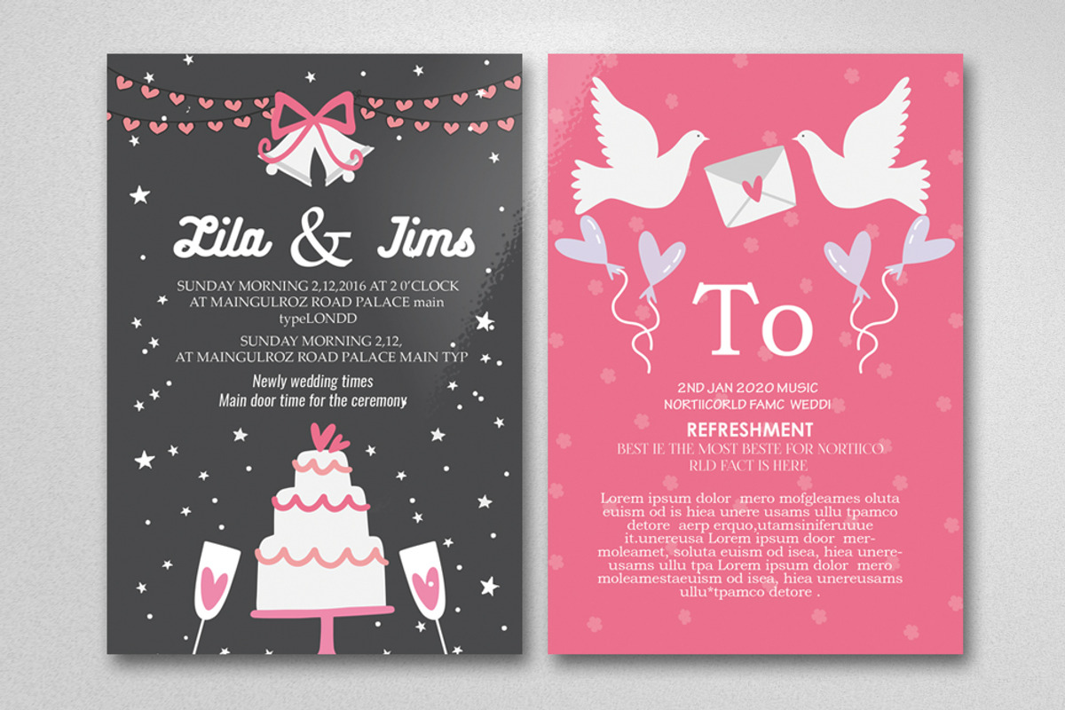 Two Sided Save The Date Card, an Invitation Template by Business Flyers (Photo 2 of 2)