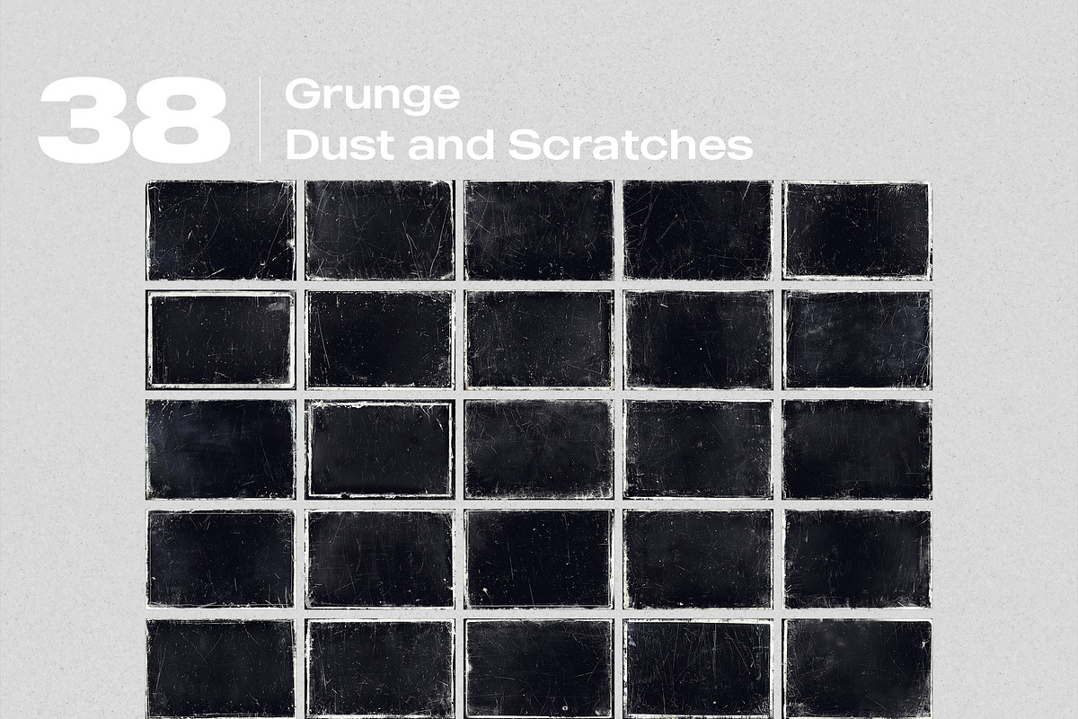 Grunge Dust and Scratches Overlays, a Brushes & More by PhotoSpirit (Photo 8 of 8)