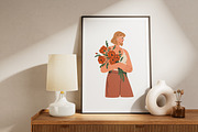 Happy women with flower bouquets set, a Person Illustration by Good Studio (Thumbnail 11 of 12)