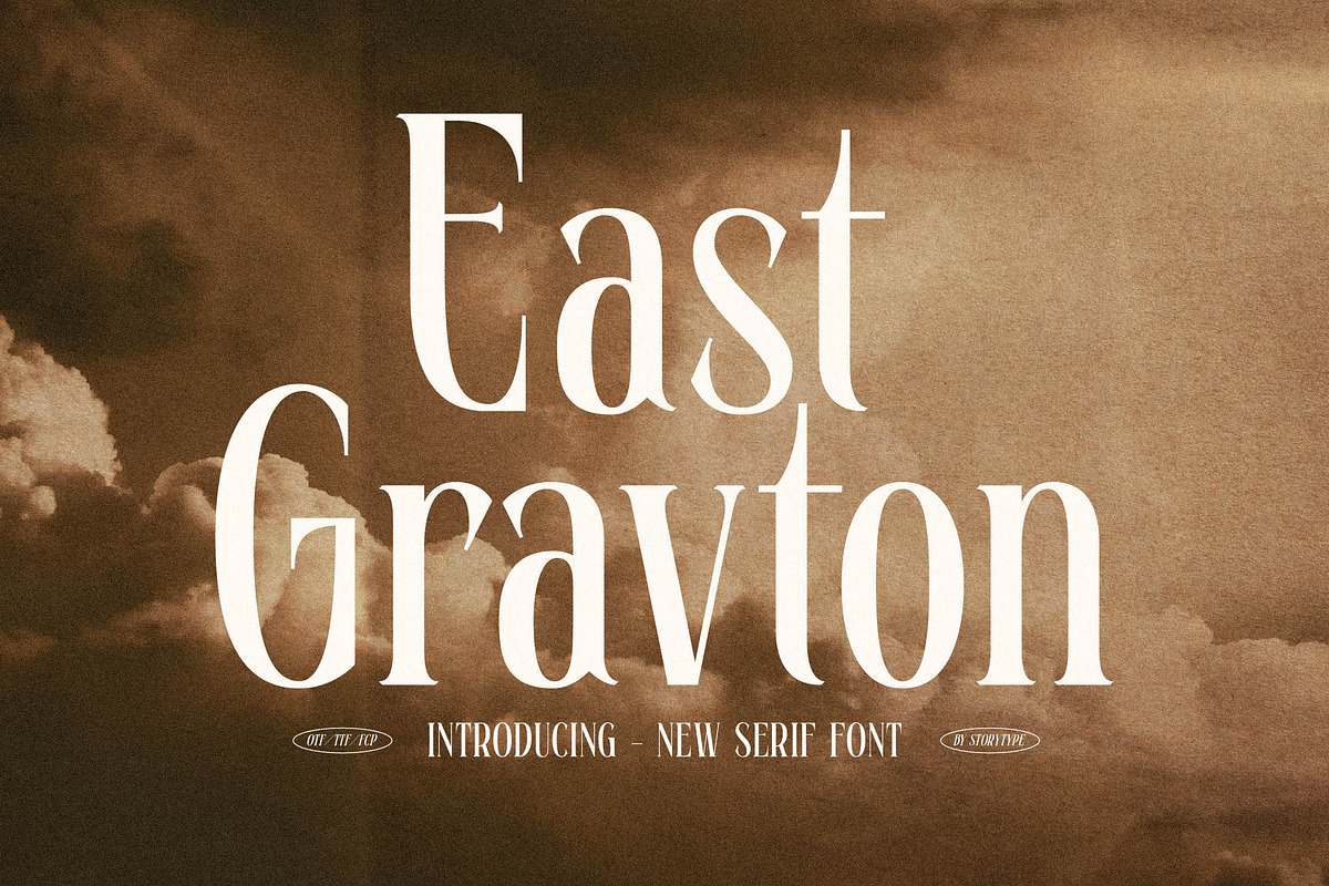 East Gravton New Serif Font, a Serif Font by Storytype Studio (Photo 1 of 15)