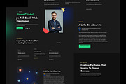 Sio - Personal Portfolio Website Fig, an UI Kit Template by ArtGalaxy (Thumbnail 2 of 4)