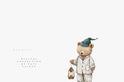 Vintage Teddy Bear Clipart Set, a Decorative Illustration by Pati Paints (Thumbnail 4 of 11)