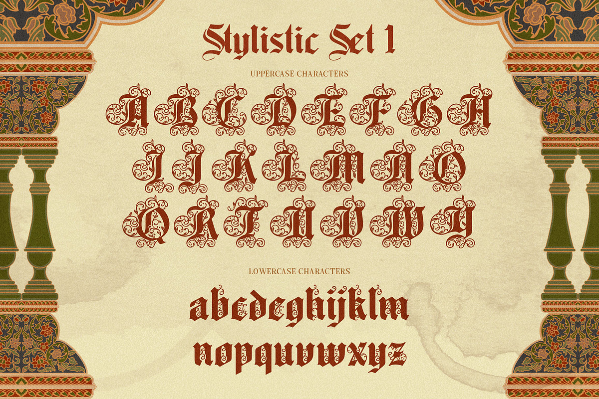 Old Master Typeface, a Blackletter Font by alit design (Photo 5 of 17)