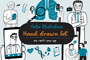 Hand-drawn Vector healthcare Set, a Healthcare Illustration by Huza Studio (Thumbnail 1 of 10)