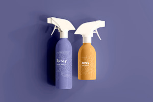 Spray Bottle Mockups