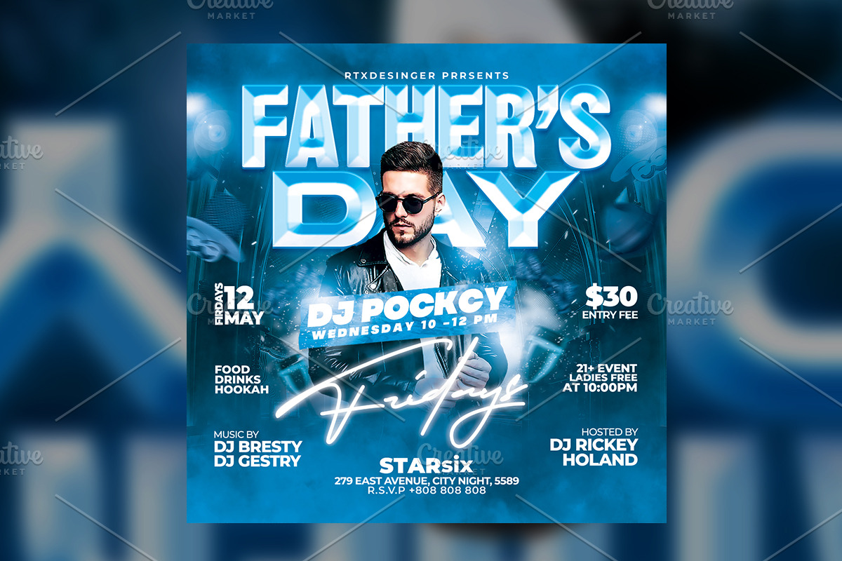 Fathers Day Flyer, a Flyer Template by RTXdesinger99 (Photo 3 of 3)