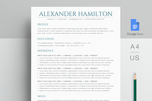 Google Docs Resume Template