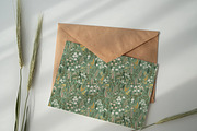 Sage Green Flower Paper Patterns, a Pattern Graphic by Natural Planners (Thumbnail 5 of 5)