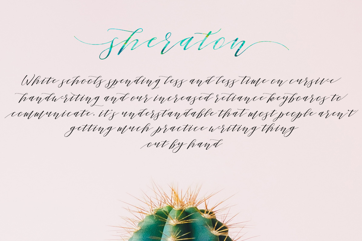 Sheraton Script preview 3