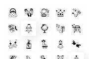 Barbie and Beauty Icon Set, a Duotone Icon by Prosymbols (Thumbnail 9 of 10)