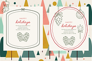 Christmas Frames Whimsy Set, a Seasonal Illustration by digital.incubator.yum (Thumbnail 9 of 18)