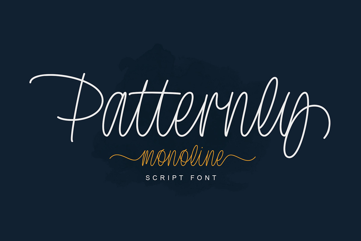 Patternly | Monoline Script, a Script Font by Lemonthe (Photo 1 of 9)