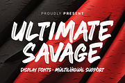 Ultimate Savage - Brush, a Handwritten Font by Dumadistyle (Thumbnail 1 of 9)