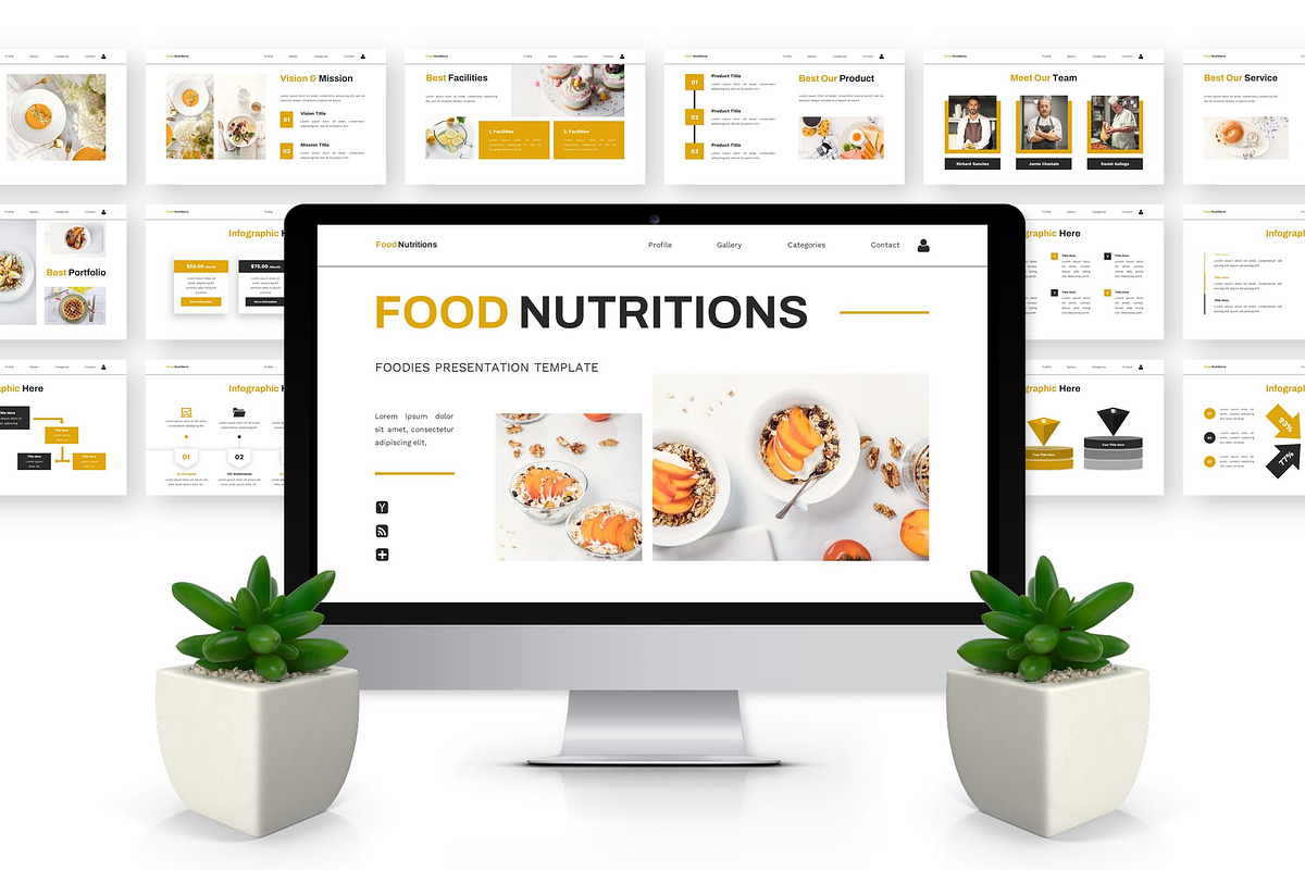 Nutritions - Foodies Powerpoint, a Presentation Template by Deepslide Studio (Photo 3 of 6)