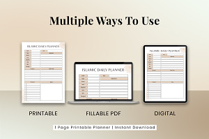 Muslim Daily Planner