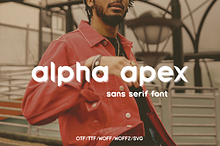 Modern Sans Serif font - Alpha Apex