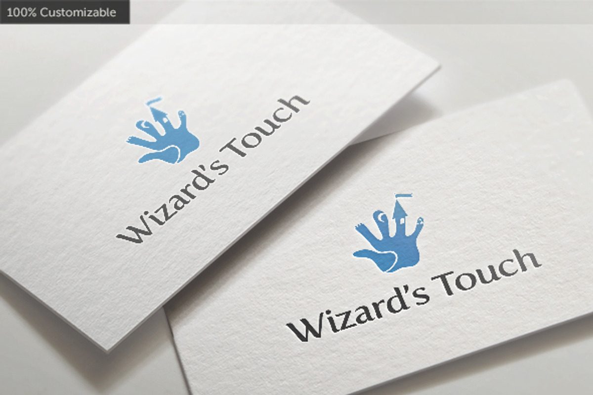 Wizard Touch Logo Template, a Branding & Logo Template by LogoBuy (Photo 1 of 4)